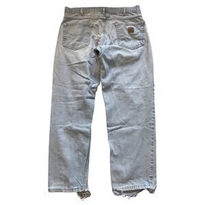Vintage Carhartt Jeans Mens 36x30 B17STW Stonewash Distressed Workwear Denim